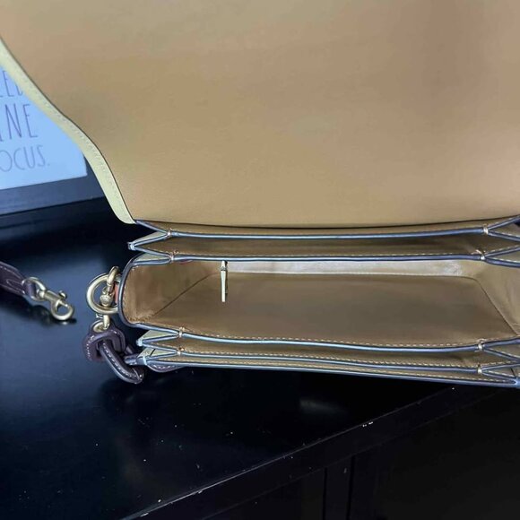 Coach Rogue Top Handle in Hay/Colorblock - Picture 4 of 5